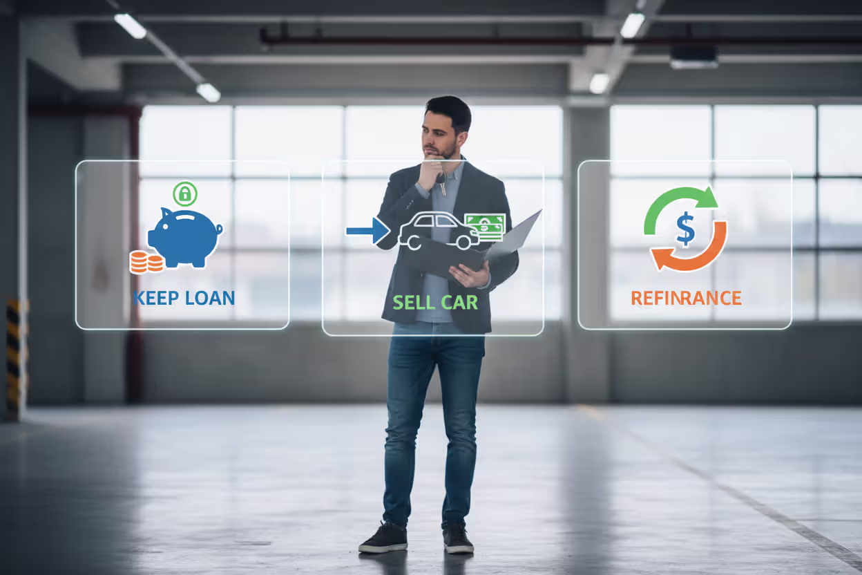 Car owner considering options for an upside down auto loan