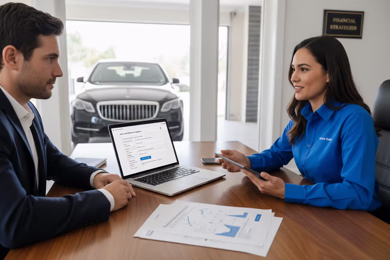 Person applying to refinance a balloon car loan